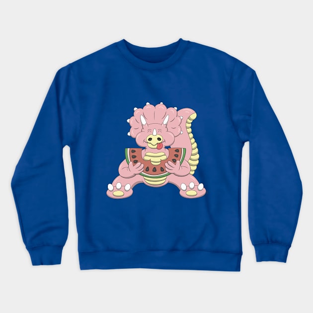 cute triceratops Crewneck Sweatshirt by Red_Vandal_Art